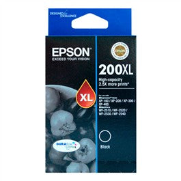 Epson 200XL Black Ink Cartridge High Yield