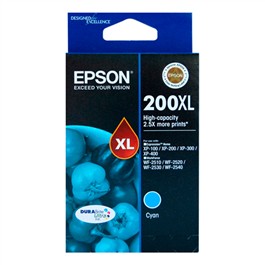 Epson 200XL Cyan Ink Cartridge High Yield