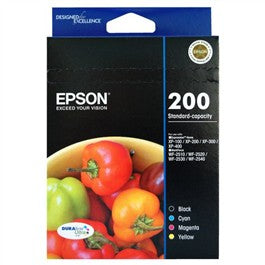 Epson 200XL 4 Ink Value Pack High Yield (B/C/M/Y)