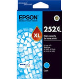 Epson 252XL Cyan Ink Cartridge High Yield