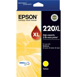 Epson 220XL Yellow Ink Cartridge High Yield