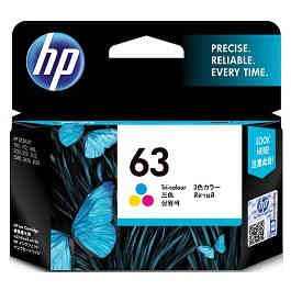 HP63 Tri Colour Ink Cartridge