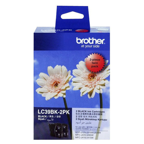 Brother LC-39BK Black Twin Pack Ink Cartridge